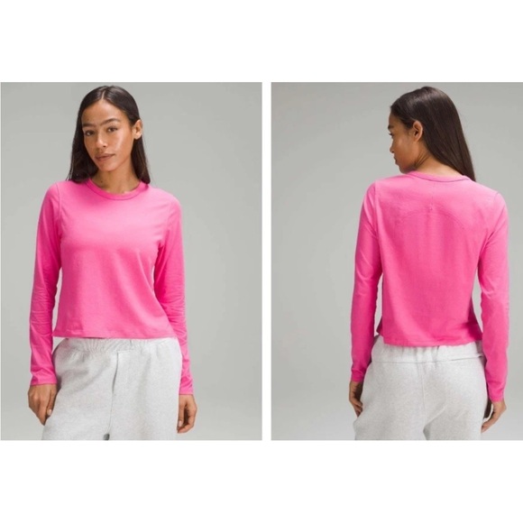 BRAND NEW Classic Fit Cotton Blend Long Sleeve from Lululemon 🩷 - Picture 1 of 4